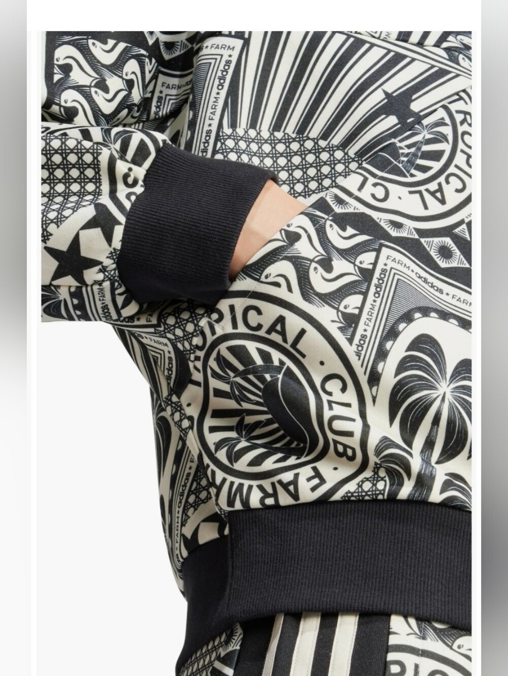 Adidas X FARM RIO Oasis Night Track Jacket - Picture 2 of 4